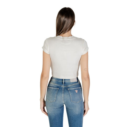 Calvin Klein Jeans Cream Cotton T-Shirt
