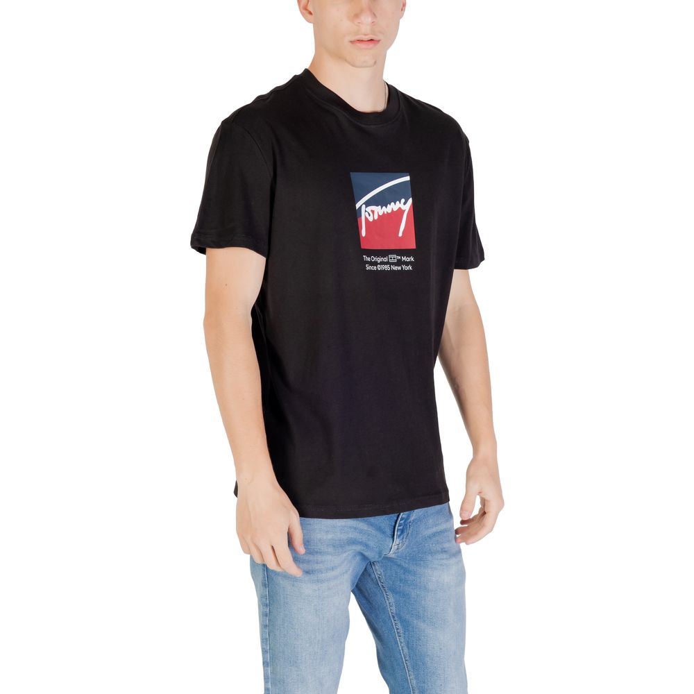 Tommy Hilfiger Jeans Black Recycled Cotton T-Shirt