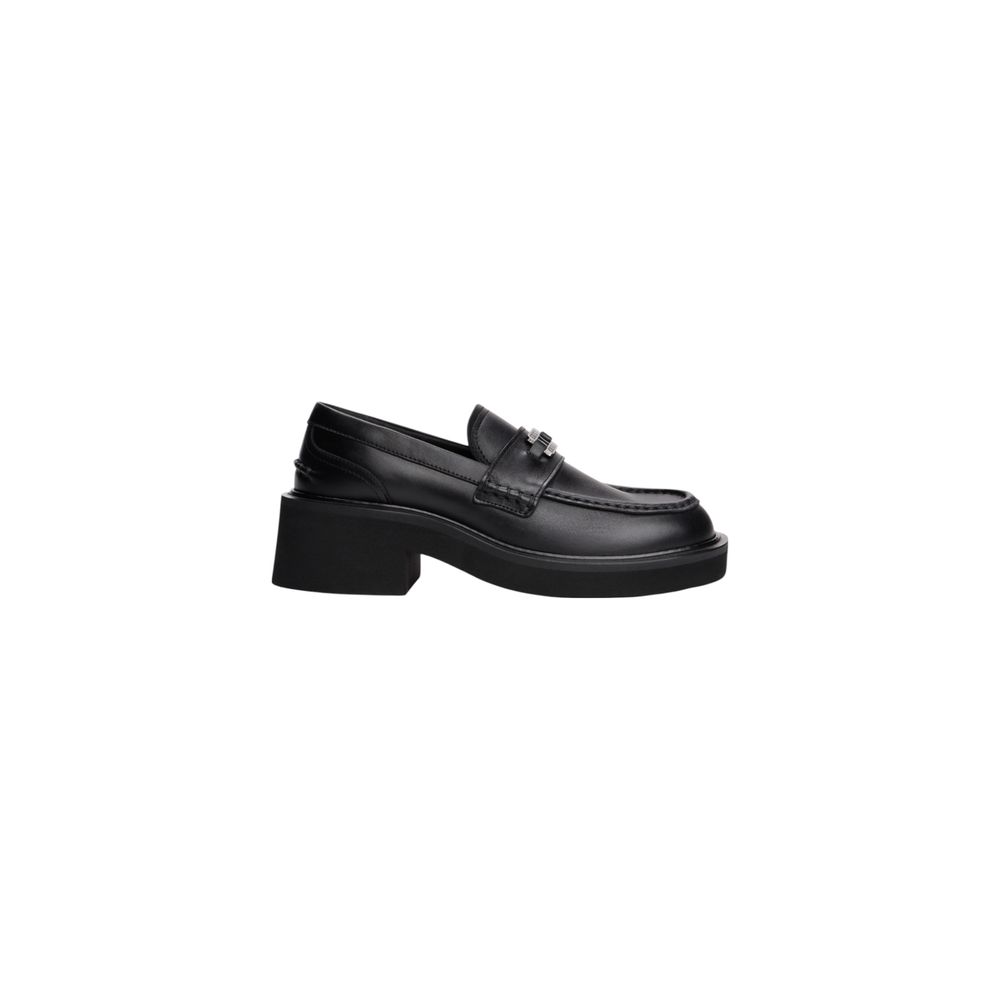Tommy Hilfiger Jeans Black Leather High Heel Pumps