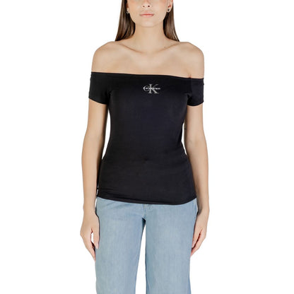 Calvin Klein Jeans Black Cotton T-Shirt