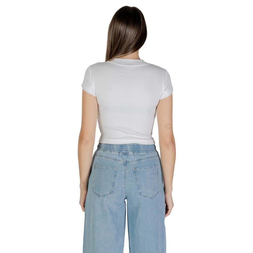 Calvin Klein Jeans White Cotton T-Shirt
