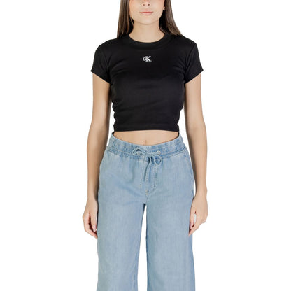 Calvin Klein Jeans Black Cotton T-Shirt