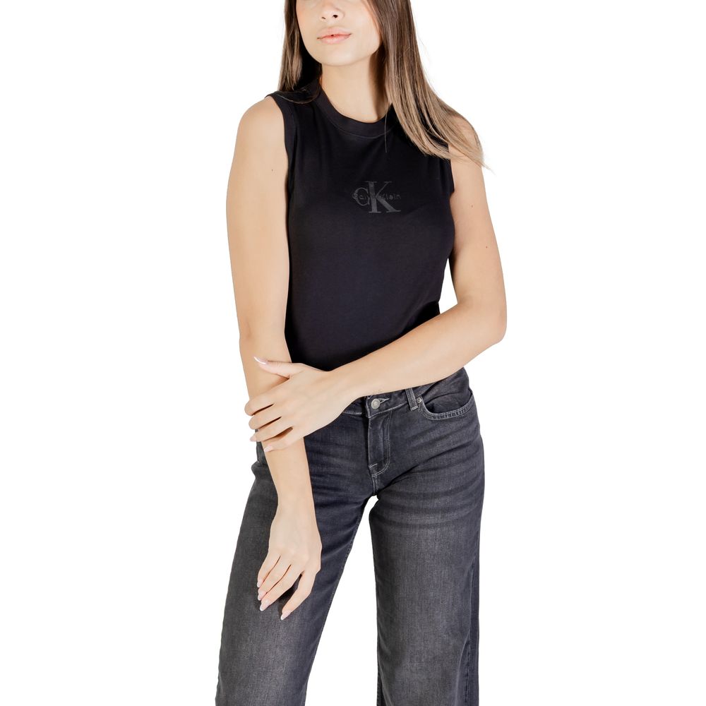 Calvin Klein Jeans Black Cotton T-Shirt