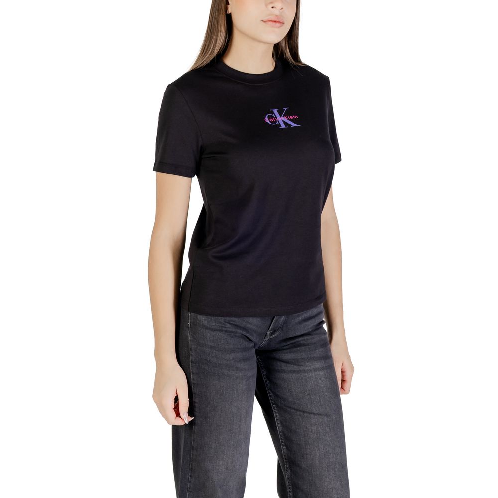 Calvin Klein Jeans Black Cotton T-Shirt