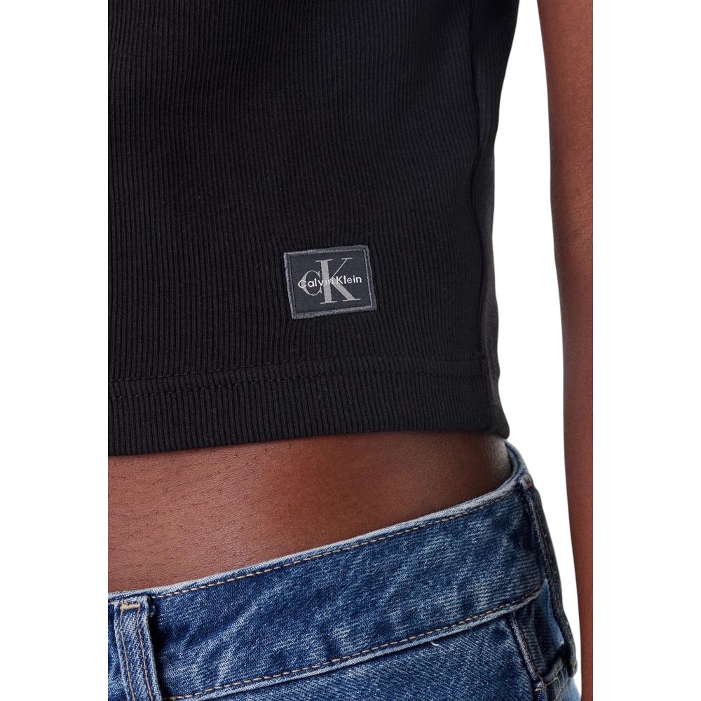 Calvin Klein Jeans Black Cotton T-Shirt