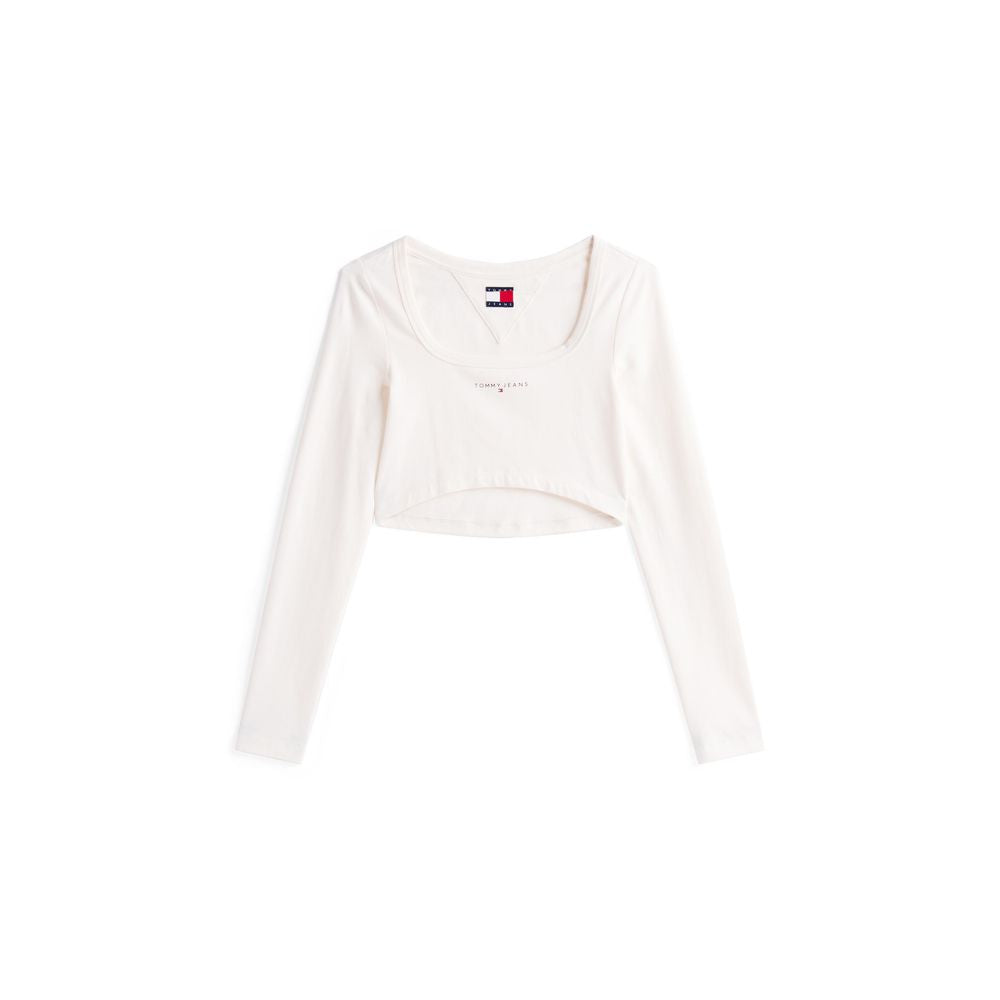 Tommy Hilfiger Jeans White Recycled Cotton Sportswear