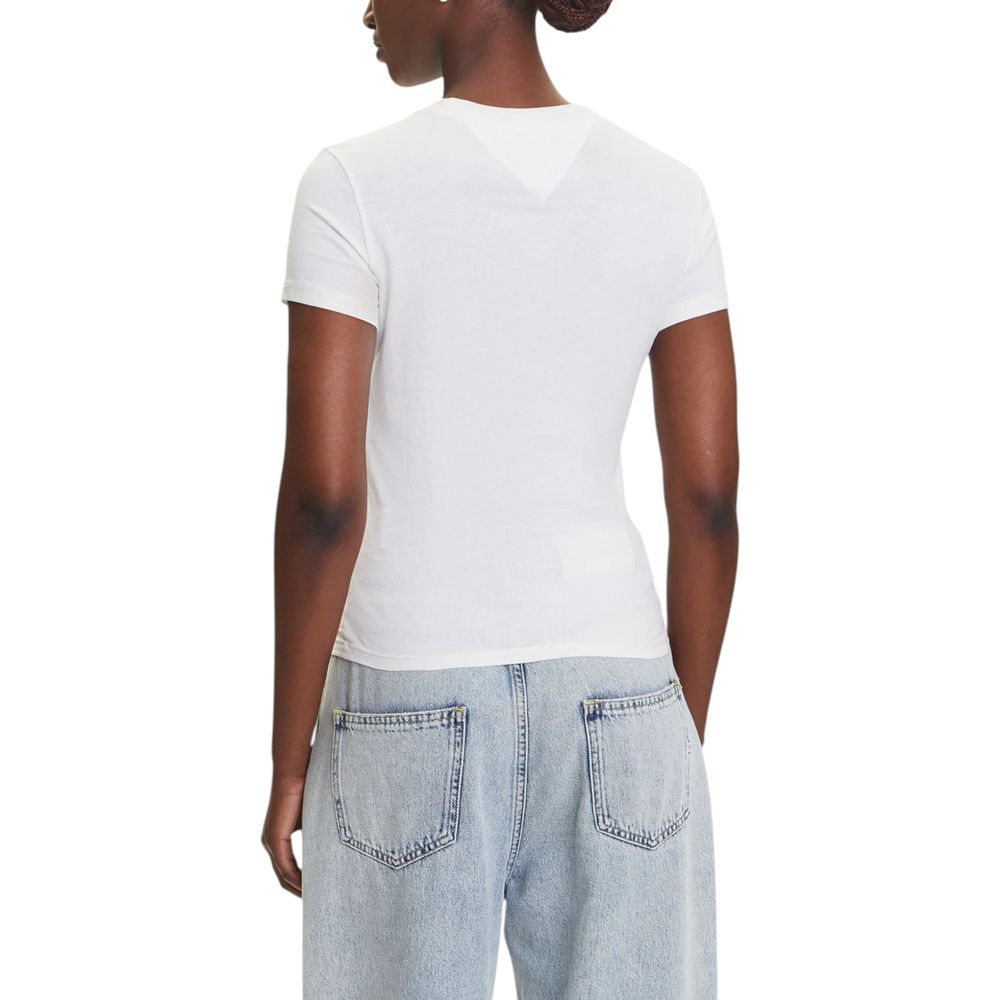 Tommy Hilfiger Jeans White Recycled Cotton T-Shirt