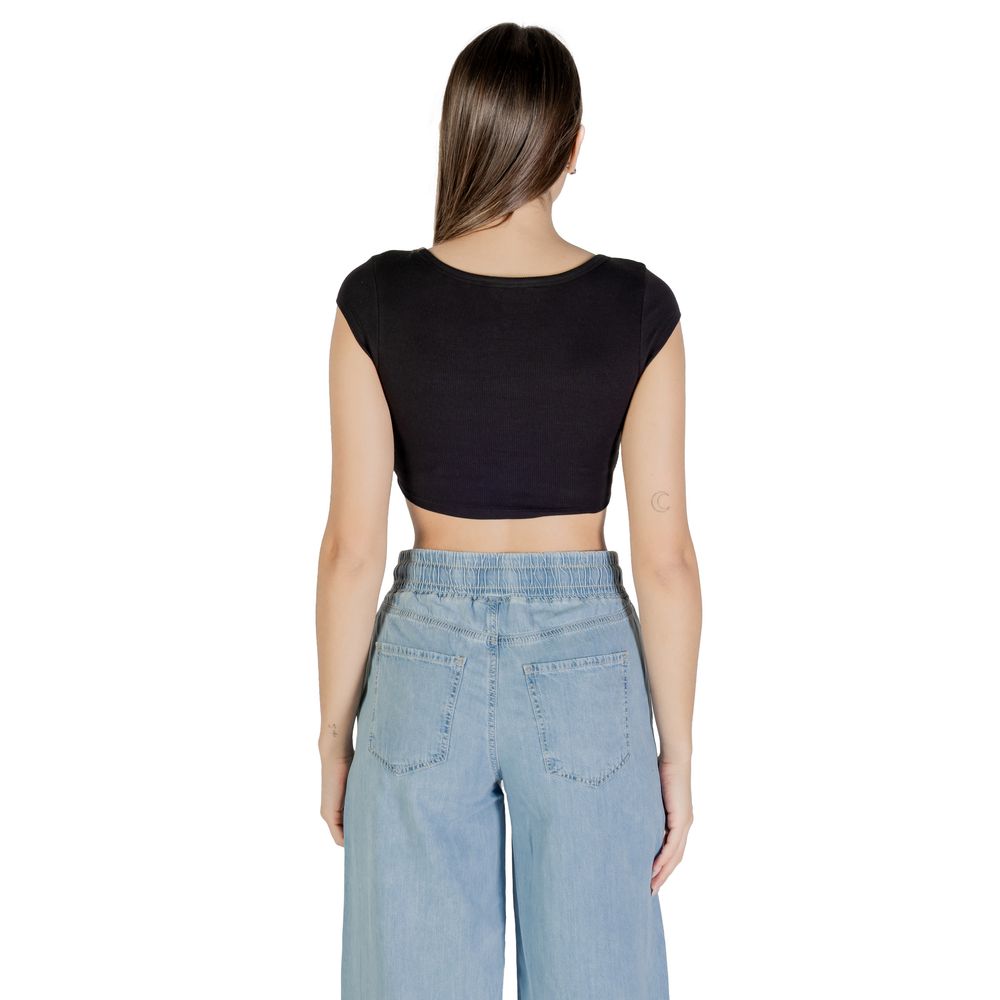 Tommy Hilfiger Jeans Black Cotton T-Shirt