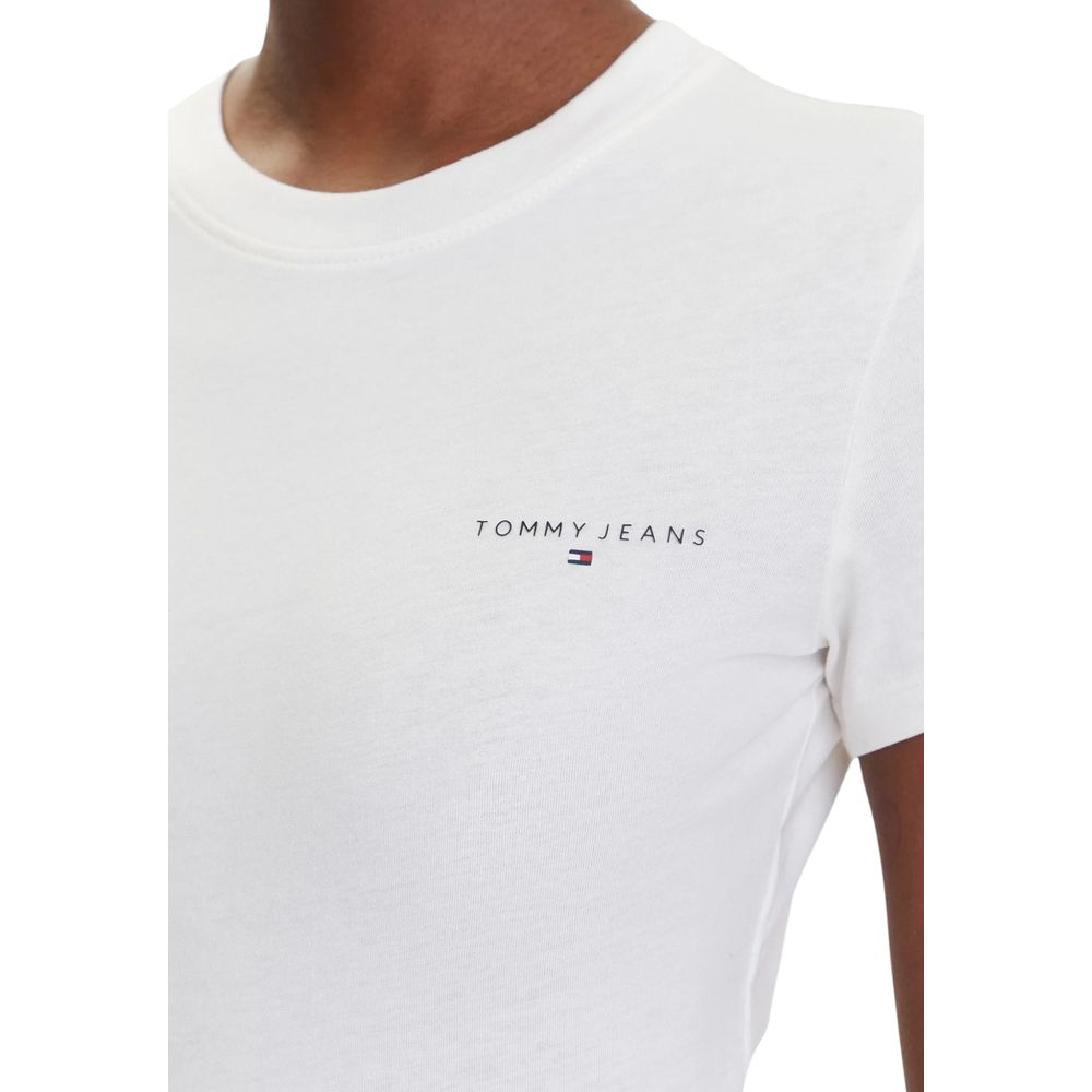 Tommy Hilfiger Jeans White Recycled Cotton T-Shirt