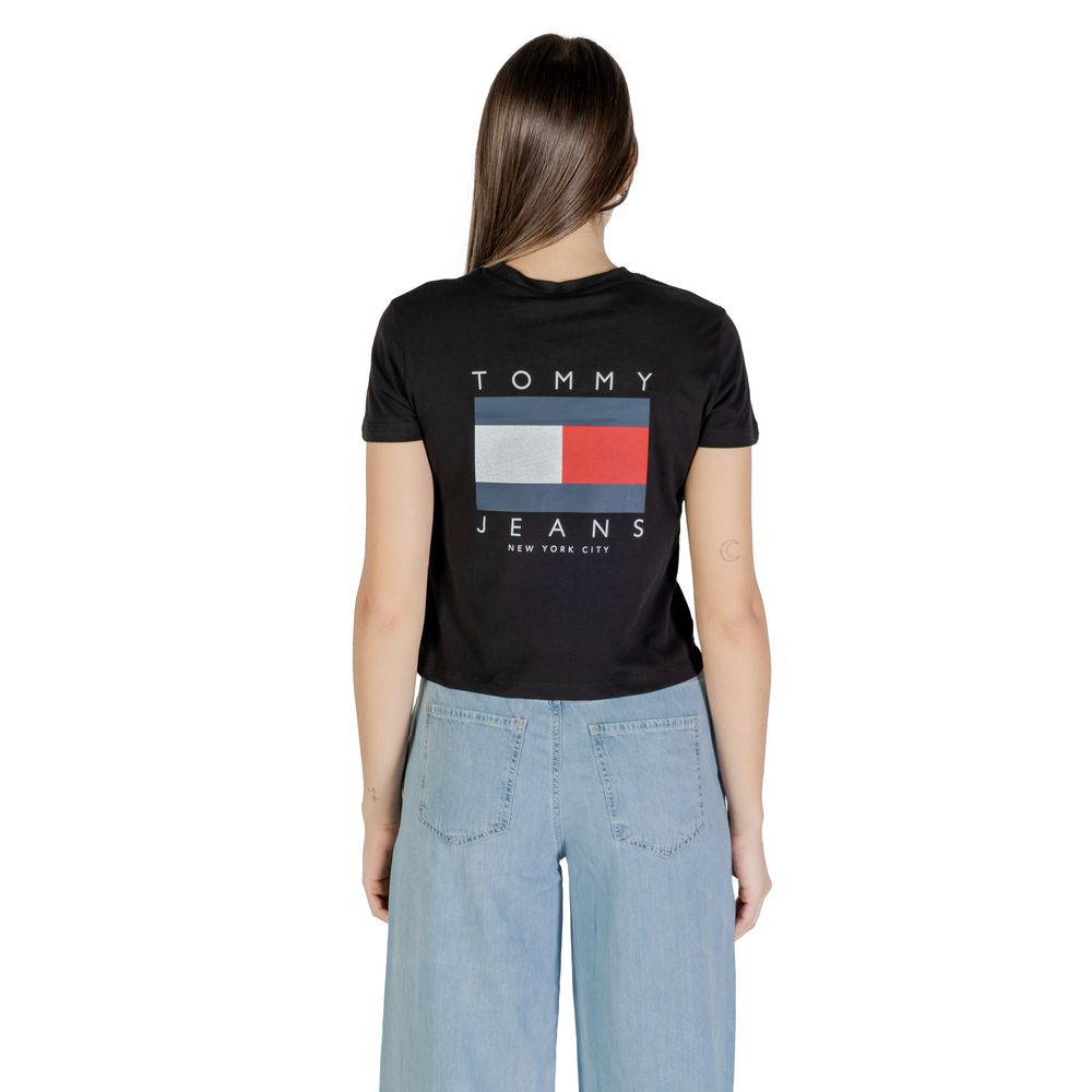 Tommy Hilfiger Jeans Black Recycled Cotton T-Shirt