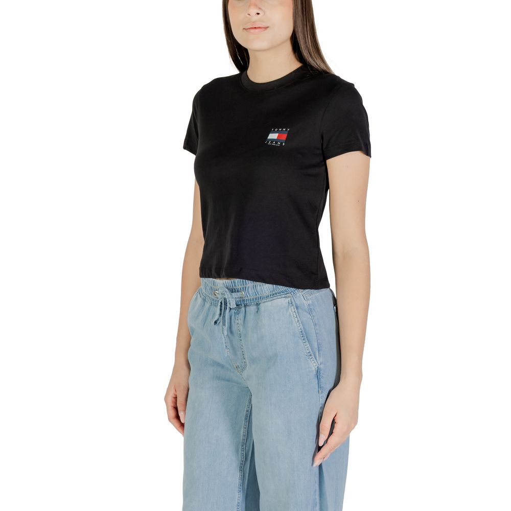 Tommy Hilfiger Jeans Black Recycled Cotton T-Shirt