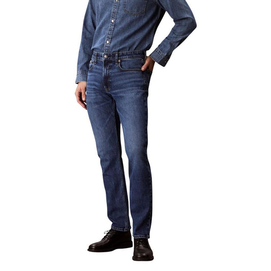 Calvin Klein Jeans Blue Cotton Skinny Jeans