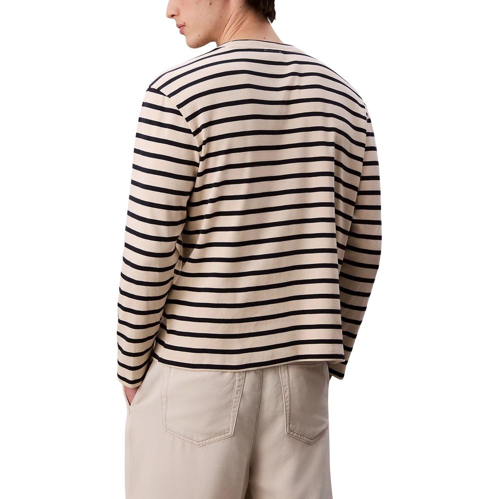 Calvin Klein Jeans White Cotton Long Sleeve T-Shirt