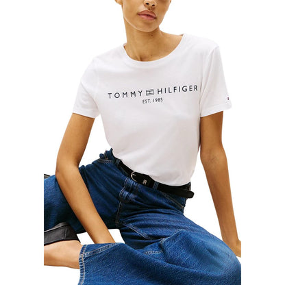 Tommy Hilfiger White Recycled Cotton T-Shirt