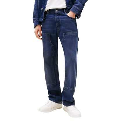 Tommy Hilfiger Jeans Blue Recycled Cotton Relaxed Fit Jeans