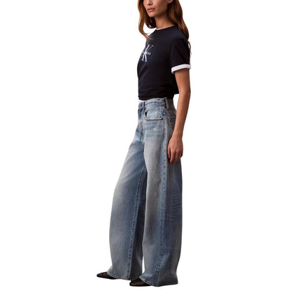 Calvin Klein Jeans Blue Cotton Bootcut Jeans