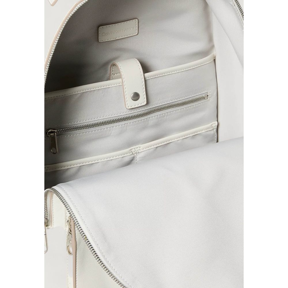 Calvin Klein White Polyethylene Backpack