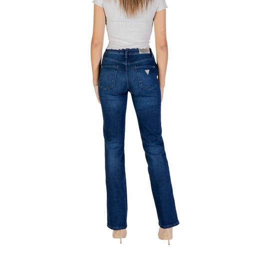 Guess Blue Cotton Mom Jeans