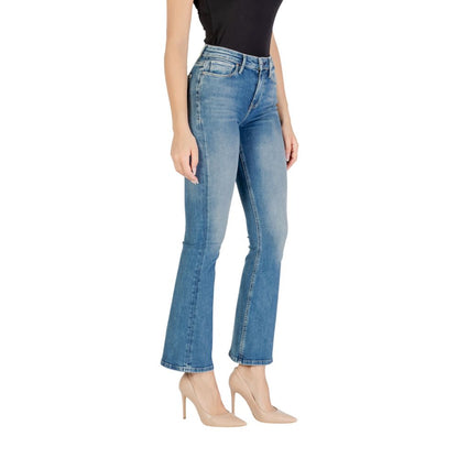Guess Blue Cotton Bootcut Jeans