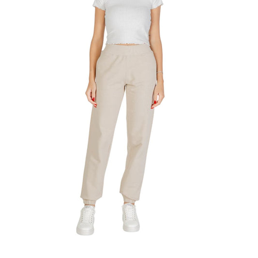 Guess Active Beige Cotton Joggers (Workout Pants)
