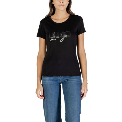 Liu Jo Black Cotton T-Shirt
