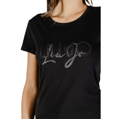 Liu Jo Black Cotton T-Shirt