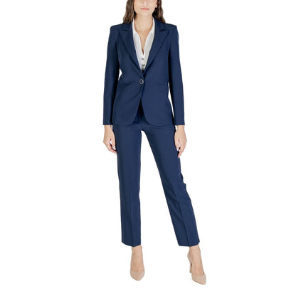 Rinascimento Blue Polyester Blazer