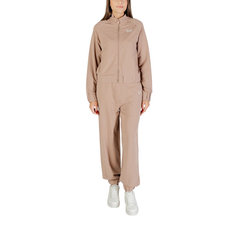 EA7 Emporio Armani Brown Cotton Tracksuit