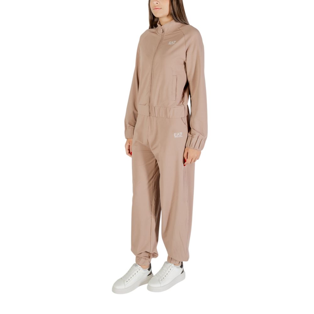EA7 Emporio Armani Brown Cotton Tracksuit