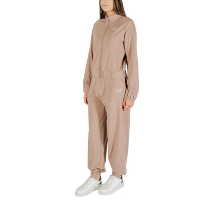 EA7 Emporio Armani Brown Cotton Tracksuit