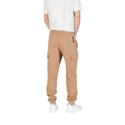 EA7 Emporio Armani Beige Cotton Joggers (Workout Pants)