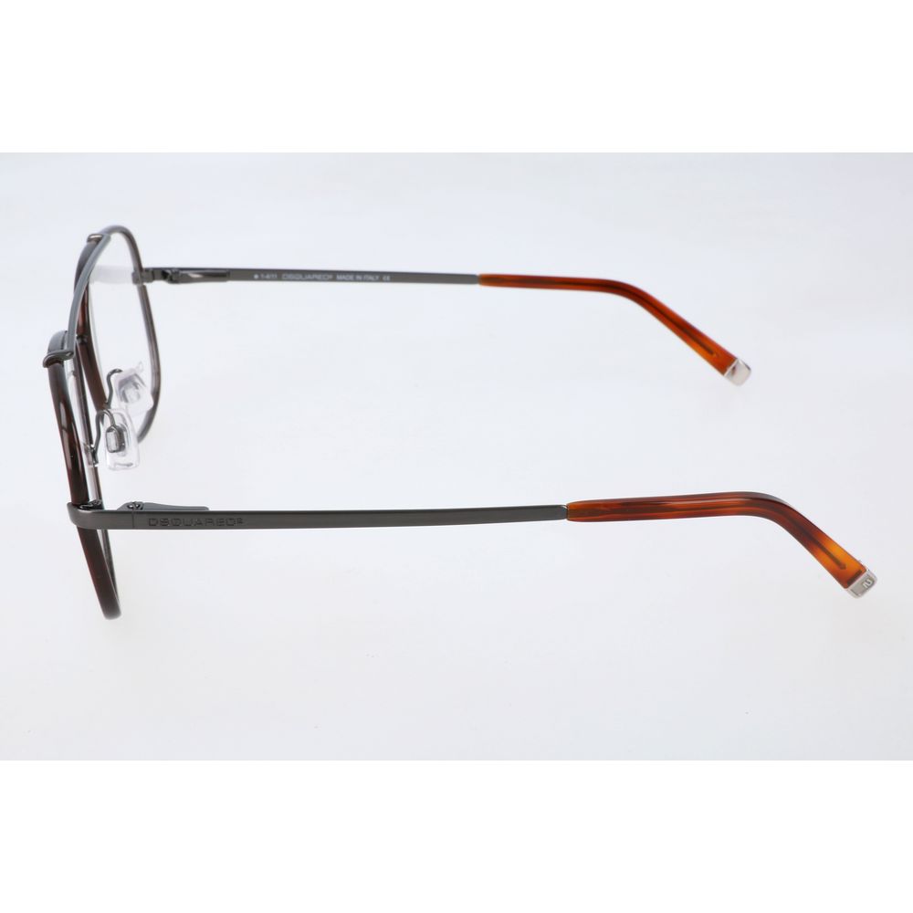 Dsquared² Brown Metal Glasses (Frames)