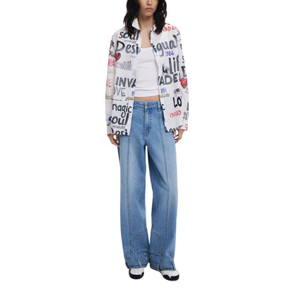 Desigual White Cotton Blouse
