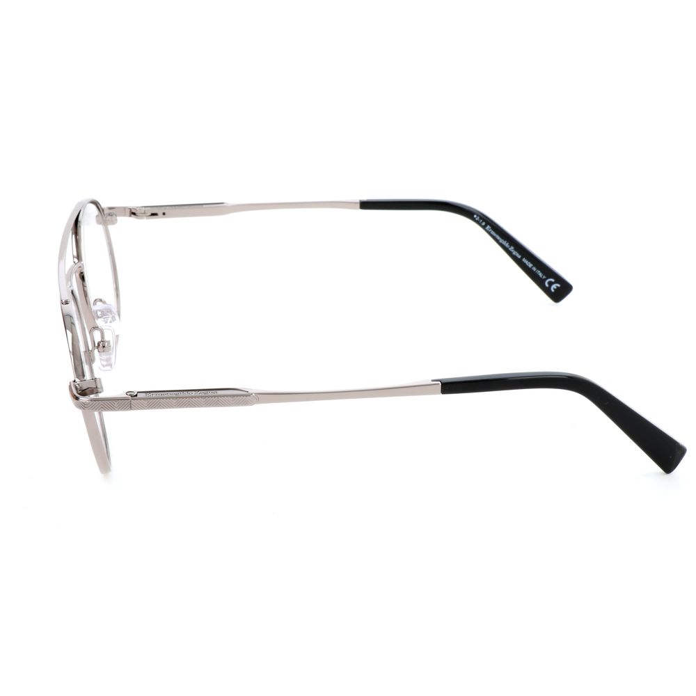 Ermenegildo Zegna Gray Metal Glasses (Frames)