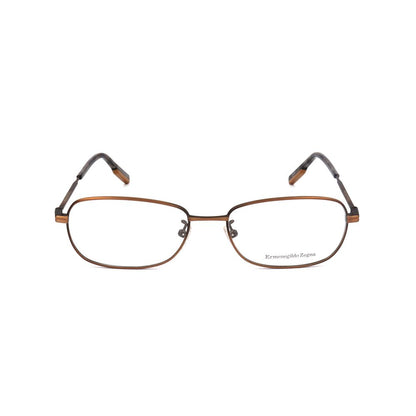 Ermenegildo Zegna Brown Metal Glasses (Frames)