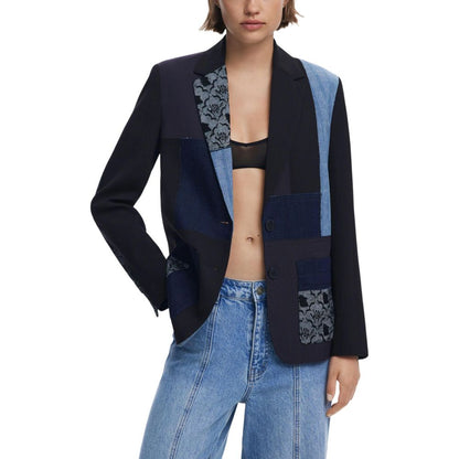Desigual Black Polyester Blazer