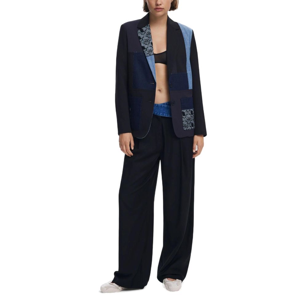 Desigual Black Polyester Blazer