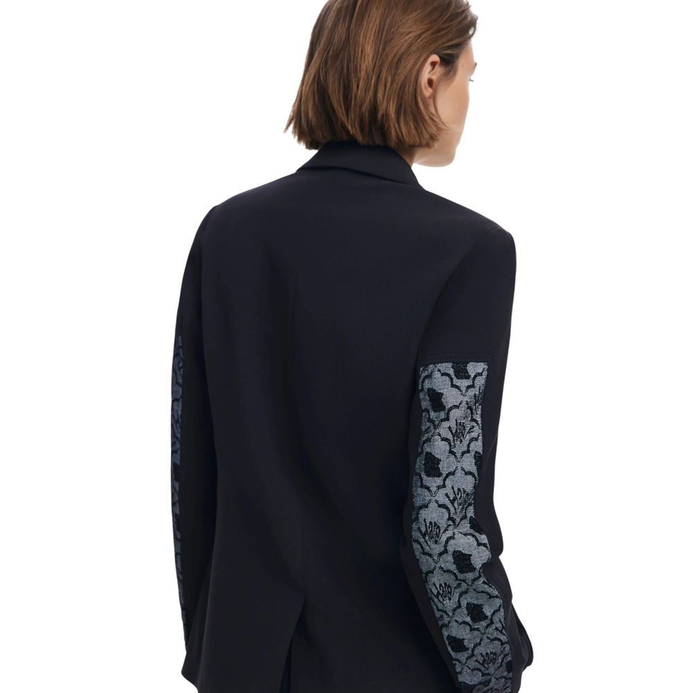 Desigual Black Polyester Blazer