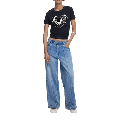Desigual Black Cotton Sportswear