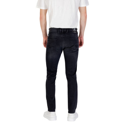 Replay Black Cotton Skinny Jeans