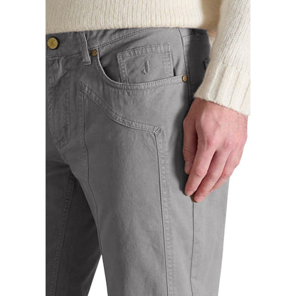 Jeckerson Gray Cotton Skinny Pants