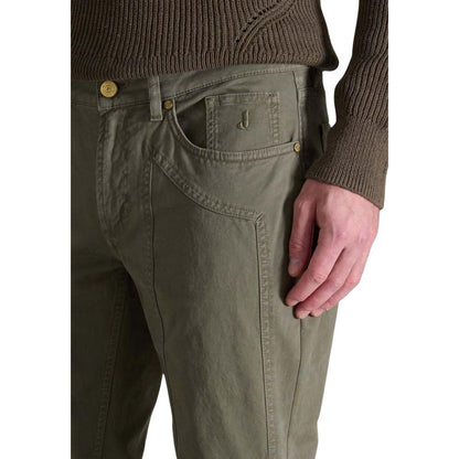 Jeckerson Green Cotton Skinny Pants