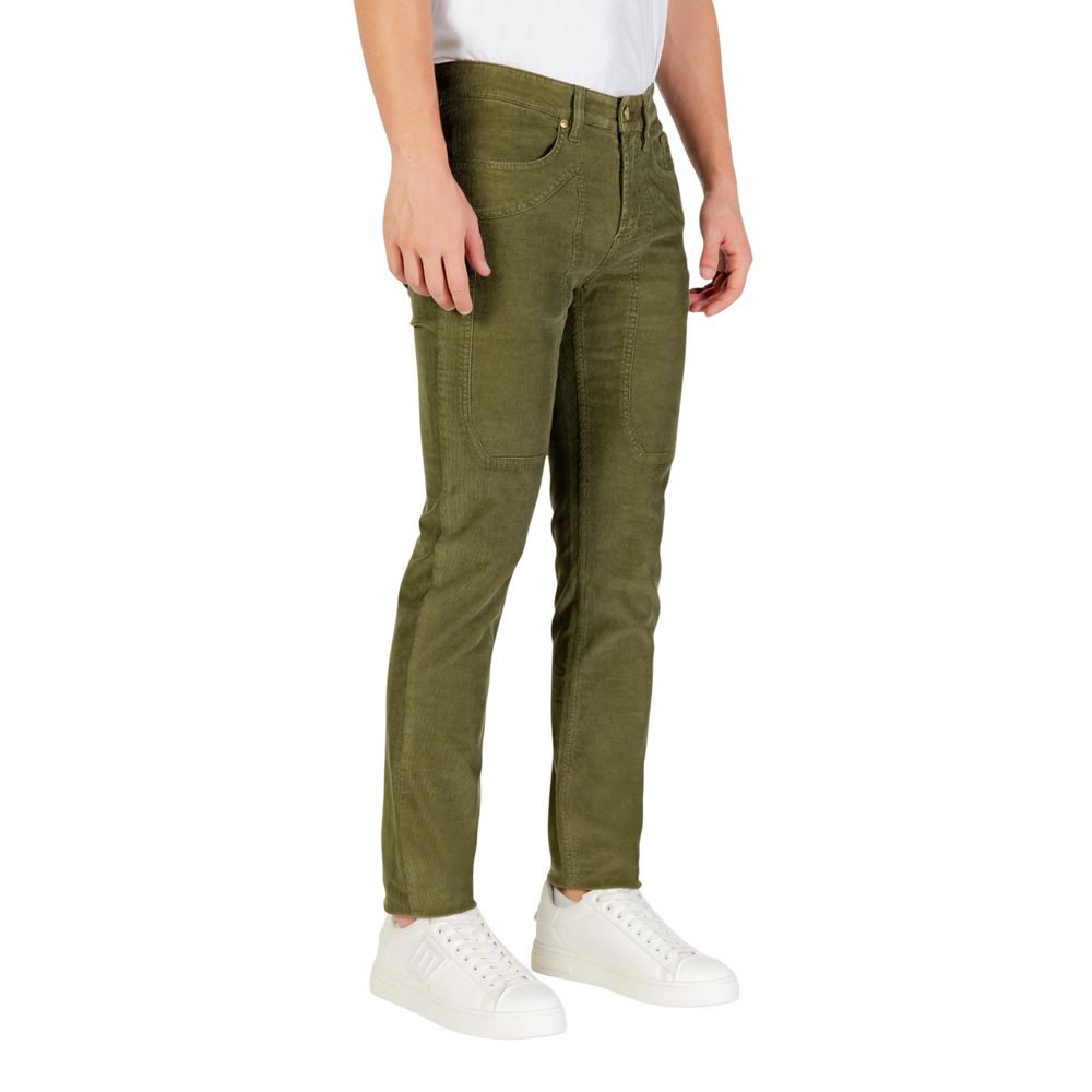 Jeckerson Green Cotton Skinny Jeans