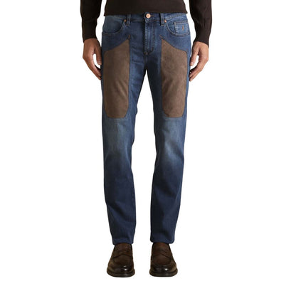 Jeckerson Blue Cotton Skinny Jeans