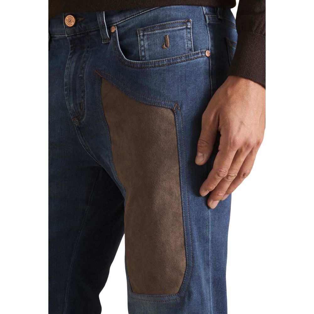 Jeckerson Blue Cotton Skinny Jeans