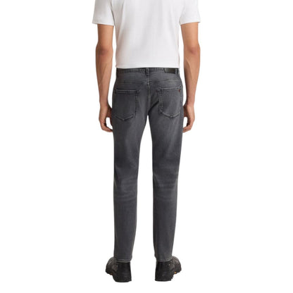 Hugo Boss Gray Cotton Relaxed Fit Jeans