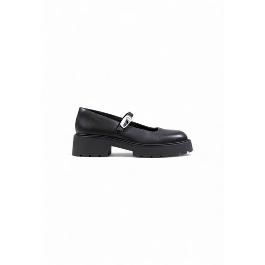 Calvin Klein Jeans Black Leather Platform Pumps