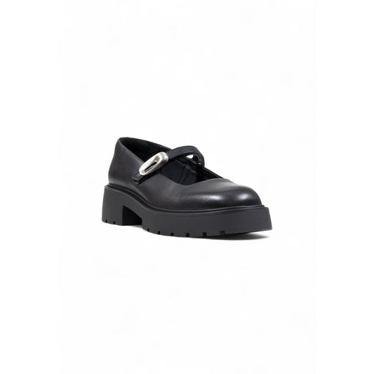 Calvin Klein Jeans Black Leather Platform Pumps