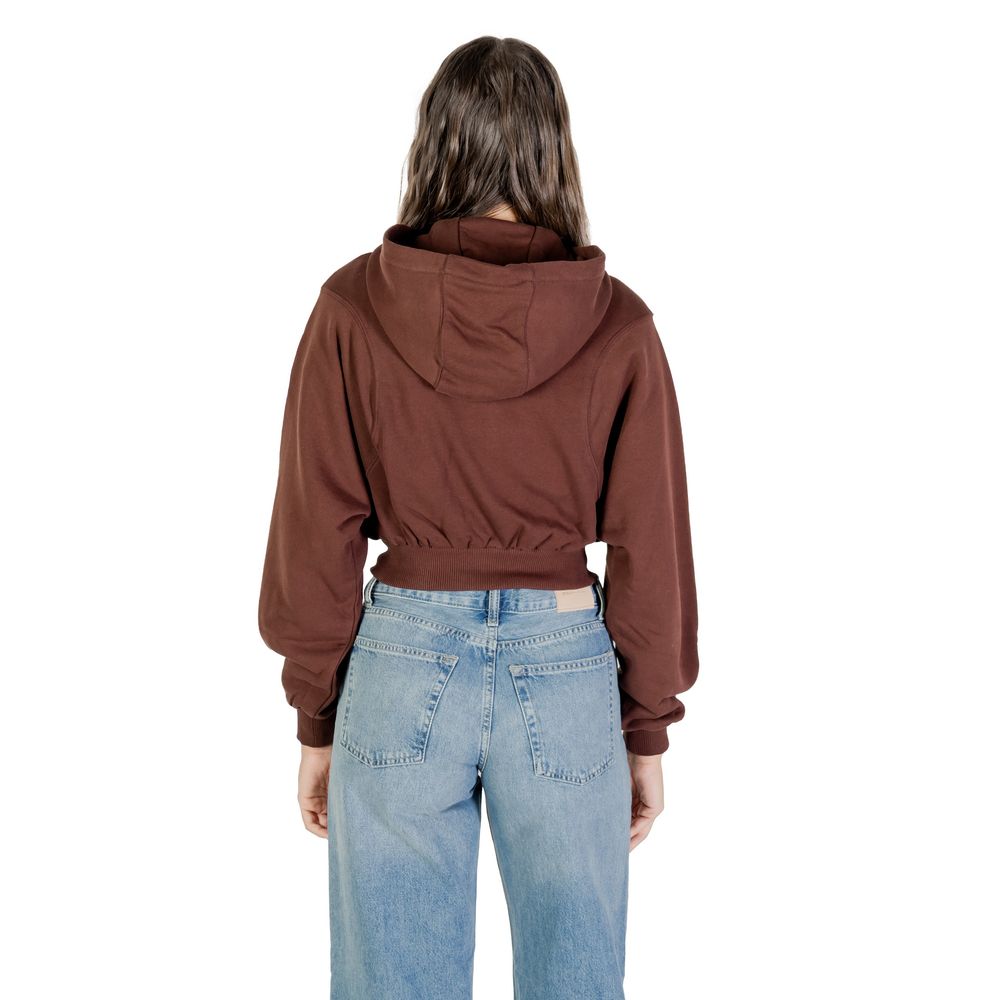 Tommy Hilfiger Jeans Brown Recycled Cotton Hoodie