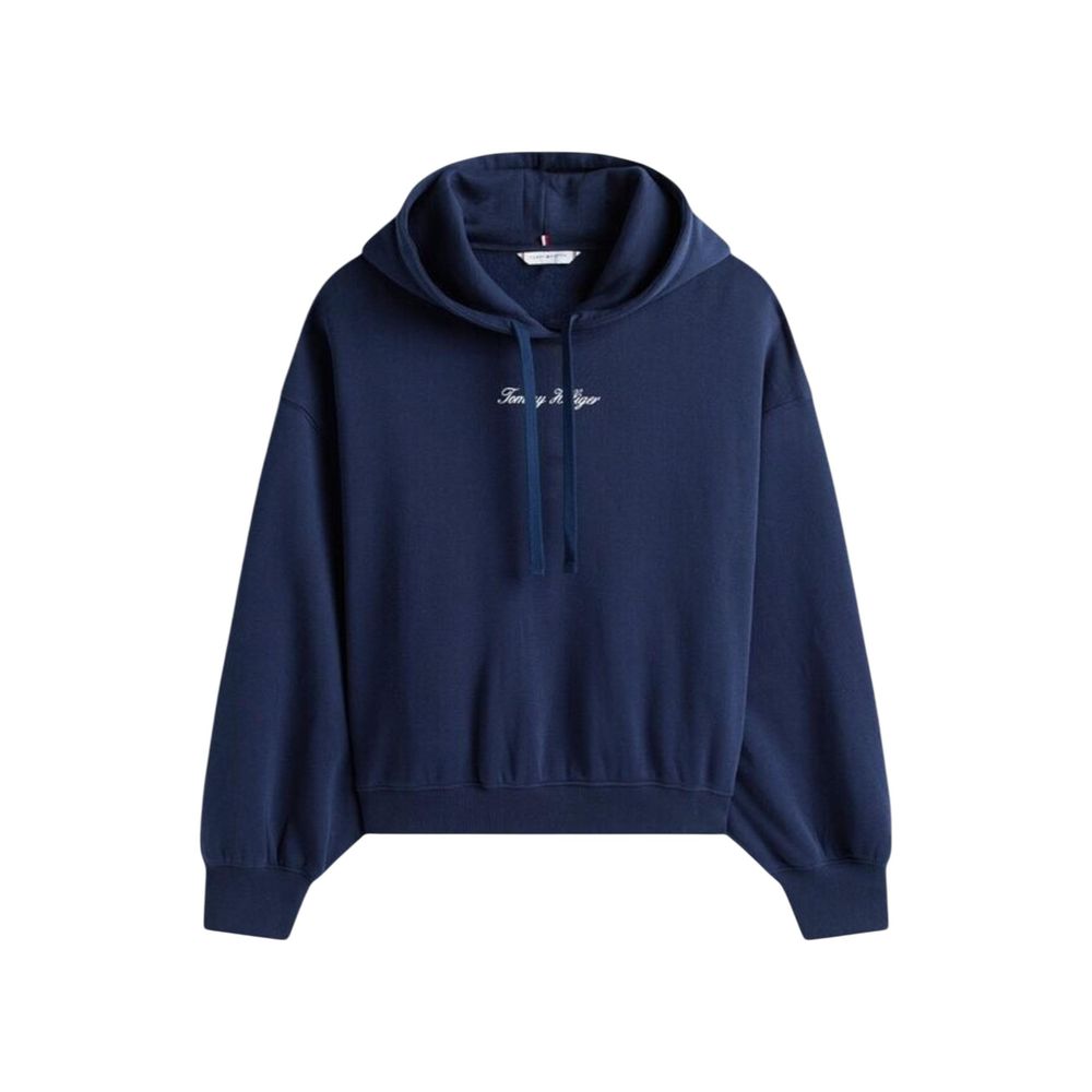 Tommy Hilfiger Blue Recycled Cotton Hoodie